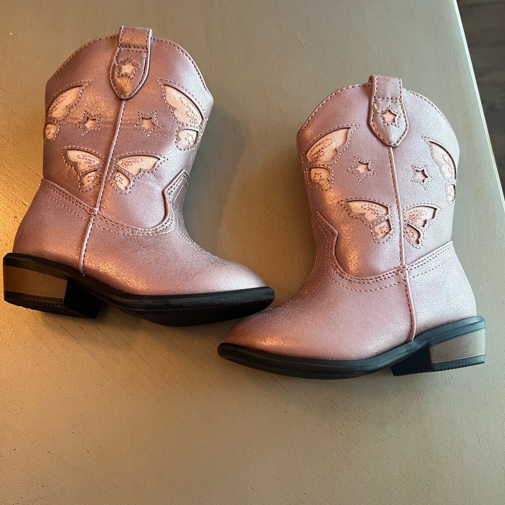 Cat & Jack Pink Kids Boots